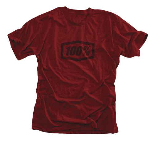 100% - 100% Essential T-Shirt - 32016-003-10 - Cardinal Heather - Small