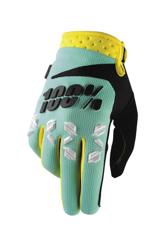 100% - 100% Airmatic Gloves - 1000414012 - Mint - Large
