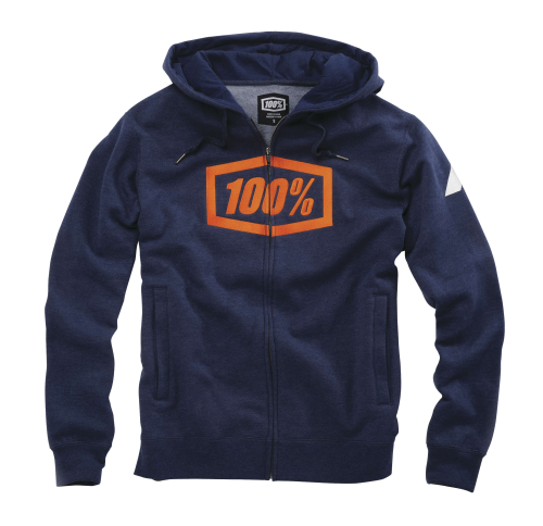 100% - 100% Syndicate Zip Hoody - 36004-090-10 - Navy - Small