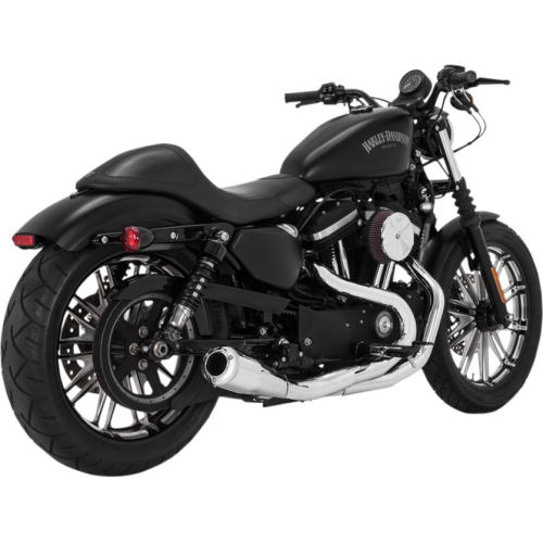 Vance & Hines - Vance & Hines Upsweep 2:1 Exhaust System - Chrome - 17624