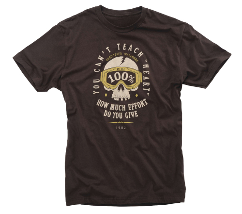 100% - 100% Heart T-Shirt - 32032-099-11 - Chocolate - Medium
