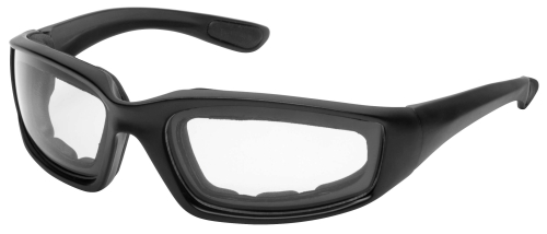 BikeMaster - BikeMaster Rider Wrap Sunglasses - BM6-C - Matte Black / Clear Lens - OSFM