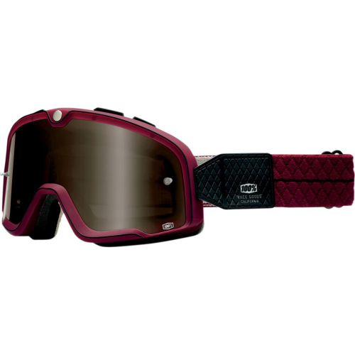 100% - 100% Barstow Burgundy Goggles - 50001-060-02 - Burgundy / Bronze Lens - OSFM