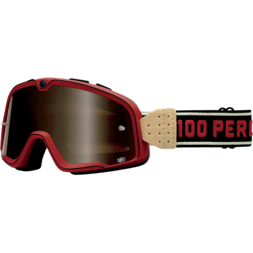 100% - 100% Barstow Classic Goggles - 50002-087-02 - Red/ Bronze Mirror Lens - OSFM