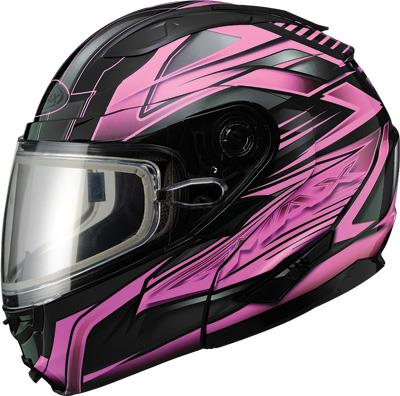 G-Max - G-Max GM64S Carbide Snow Helmet - G2641407 TC-14 - Black/Pink - X-Large