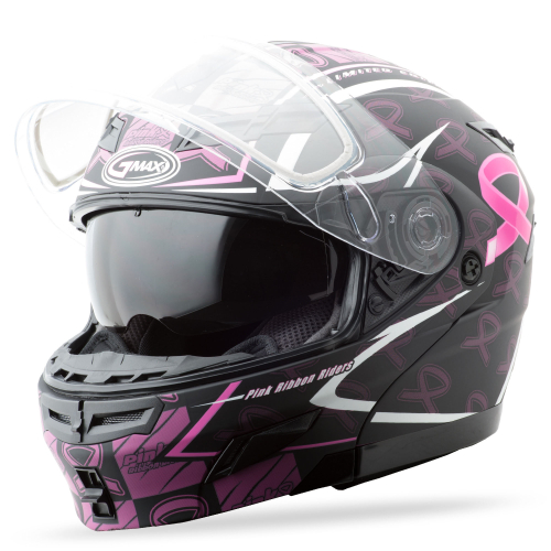 G-Max - G-Max GM54S Limited Edition Snow Helmet - XF-3-72-6148S - LE Pink Ribbon/Matte Black - Small