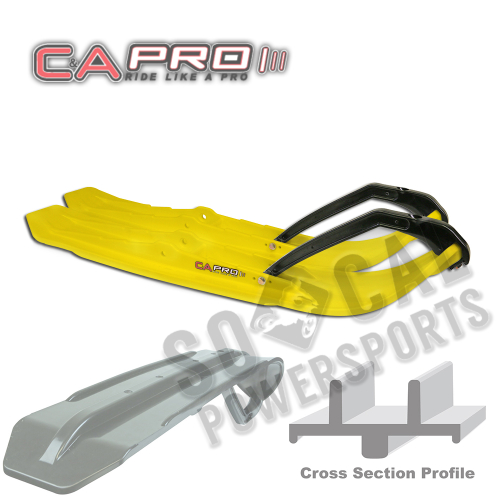 C&A Pro - C&A Pro MTX Mountain Extreme Skis  - Yellow w/ Black Loop - 0392-7717