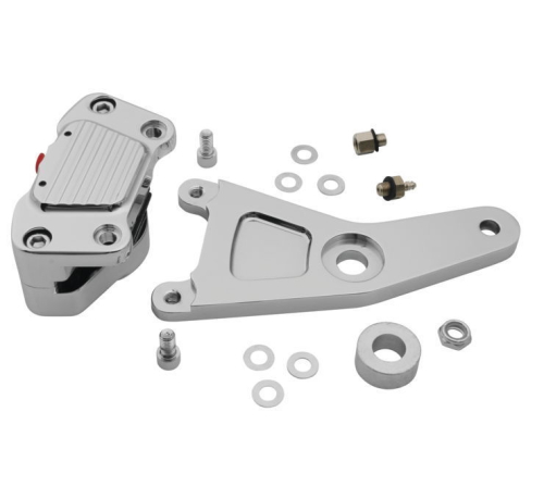Belt Drives Ltd - Belt Drives Ltd Classic 100-Series 2-Piston Rear Brake Caliper Kit - Chrome - GMA-115C