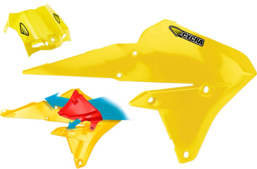 Cycra - Cycra Powerflow Intake Radiator Shrouds - Lighting Gold - 1778-66