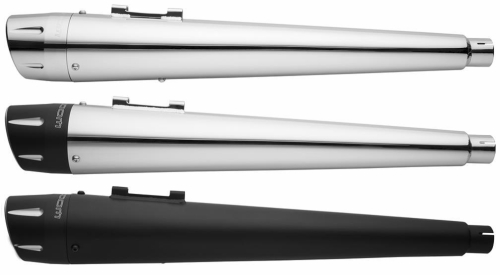 Freedom Performance - Freedom Performance 4.5in. Combat Slip-Ons - Chrome/Black Tips - HD00411-CA