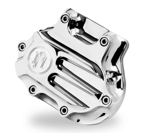 Performance Machine - Performance Machine Fluted 5-Speed Cable Transmission Side Cover - Contrast Cut - 0066-2026-BM