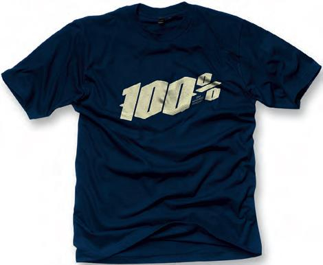 100% - 100% Black Letter T-Shirt - 32021-015-10 - Navy - Small