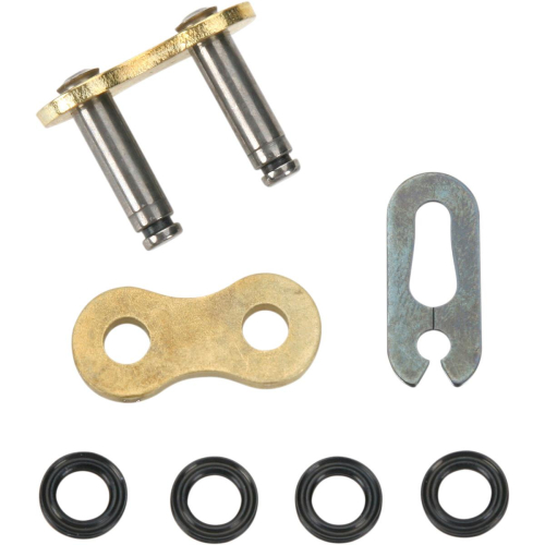 EK Chain - EK Chain Rivet Connecting Link for 520 MVXZ Quadra X-Ring Chain - Gold - 520MVXZ-MLJ/G