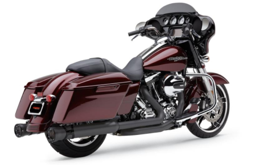 Cobra - Cobra 4.5in. Slip-On Muffler with Race-Pro Tips - Black - 6218BB