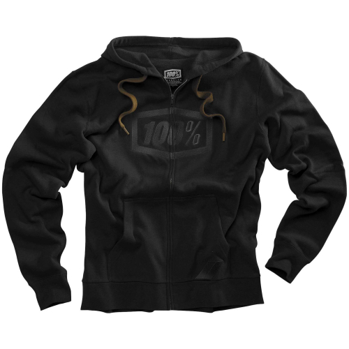 100% - 100% Syndicate Zip Hoody - 36004-001-10 - Black - Small
