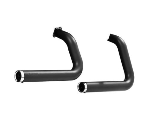 Freedom Performance - Freedom Performance Staggered Duals Exhaust System - Black with Chrome Tips - HD00420