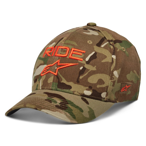 Alpinestars - Alpinestars Ride Multicam Hat - 1230-81008-6040-L/XL - Green/Orange - Lg-XL