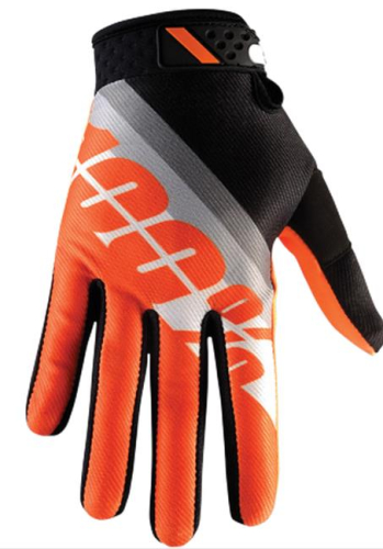 100% - 100% Ridefit Gloves - 10001-081-10 - Slant Orange - Small