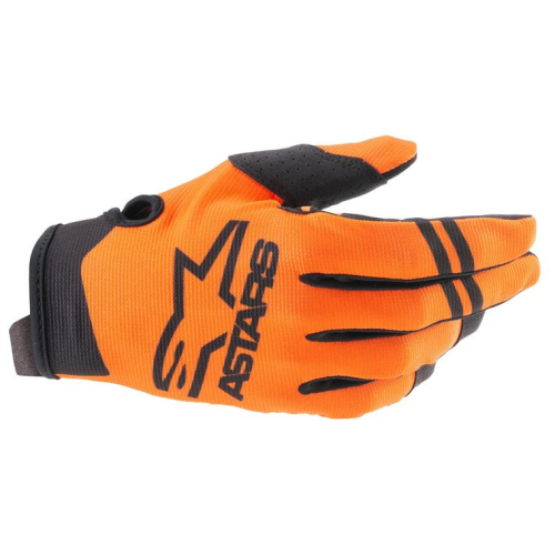 Alpinestars - Alpinestars Radar Youth Gloves - 3541821-41- L - Orange/Black - Large