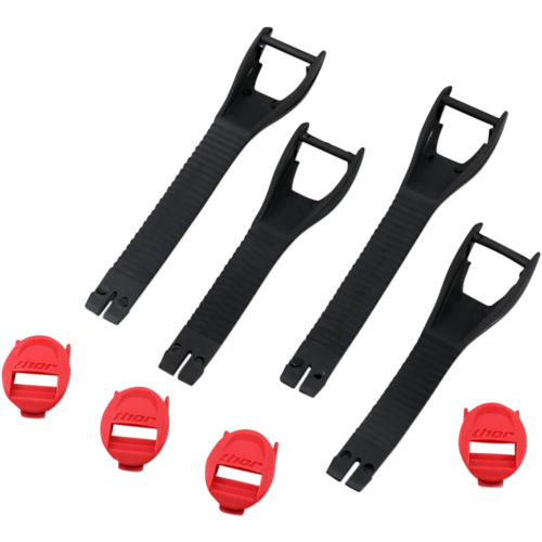 Thor - Thor Strap Kit for Blitz XP Boots - Red/Black - 10/15 - 3430-0881