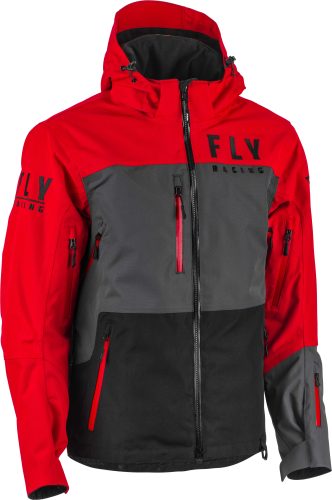 Fly Racing - Fly Racing Carbon Jacket - 470-4132L - Red/Black/Gray - Large