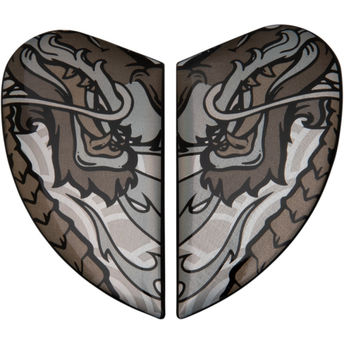 Icon - Icon Side Plate for Airmada Helmets - Legion Silver - 0133-1212