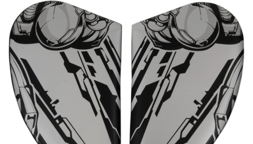 Icon - Icon Side Plate for Airmada Helmets - Mechanica Silver - 0133-1028