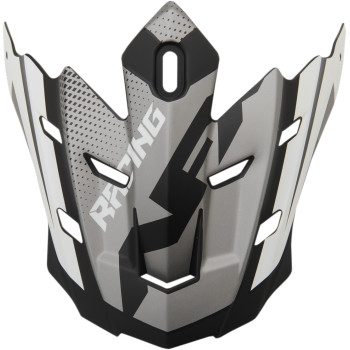AFX - AFX Peak for FX-17 Helmets - Holeshot Frost Gray/Black/White - 0132-1186