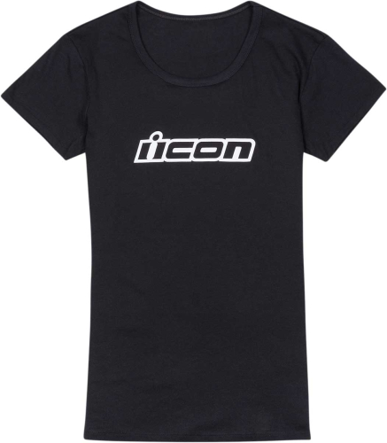 Icon - Icon Classic Womens T-Shirt - 3031-3929 - Black - 2XL