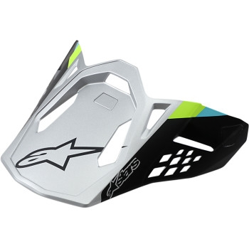 Alpinestars - Alpinestars Visor for S-M8 Supertech Helmets - Contact/Matte Silver - 89812191098OS