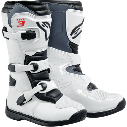 Alpinestars - Alpinestars Tech 3S Kids Boots - 2014011-21-12 - White - 12