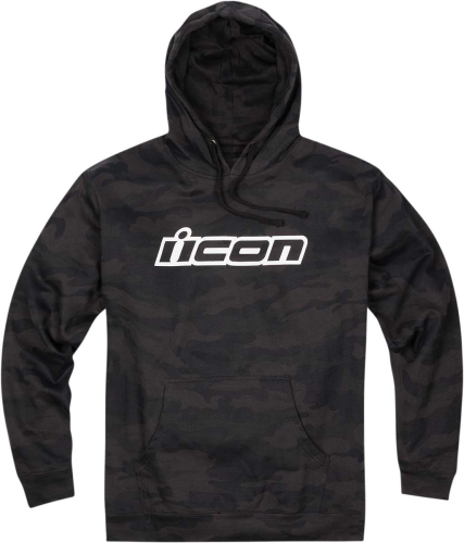 Icon - Icon Clasicon Pullover Hoodie - 3050-5583 - Black Camo - Large