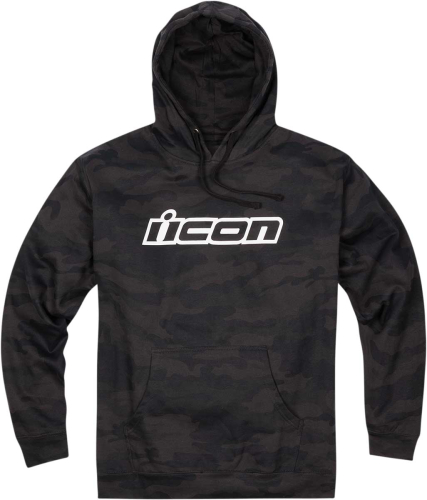 Icon - Icon Clasicon Pullover Hoodie - 3050-5584 - Black Camo - X-Large
