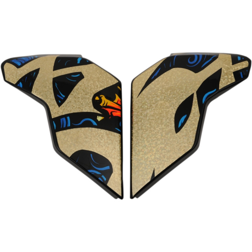 Icon - Icon Side Plate for Airflite Helmets - AFLT G-fortune Blue - 0133-1027