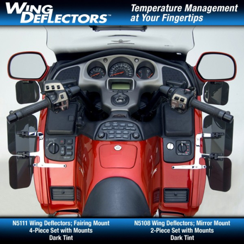 National Cycle - National Cycle Wing Deflector - Fairing Mount - 4-Piece Set - Dark Tint - N5111