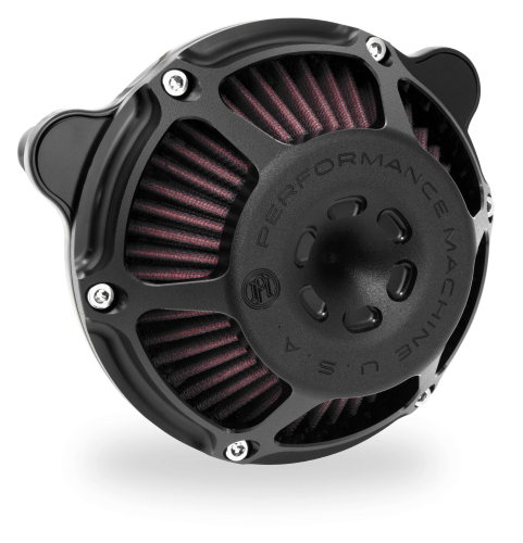 Performance Machine - Performance Machine Max HP Air Cleaner - Matte Black - 0206-2135-SMB