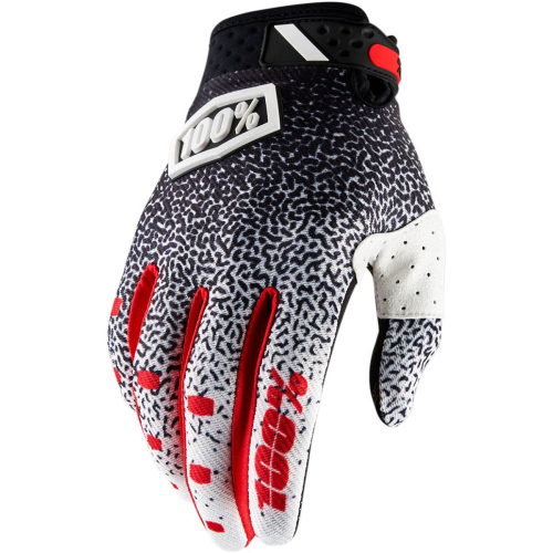 100% - 100% Ridefit Gloves - 10001-059-10 - Black/White - Small