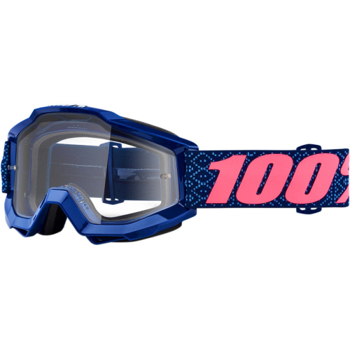 100% - 100% Accuri Futura Goggles - 50200-249-02 - Futura/ Black/White/Pink / Clear Lens - OSFM