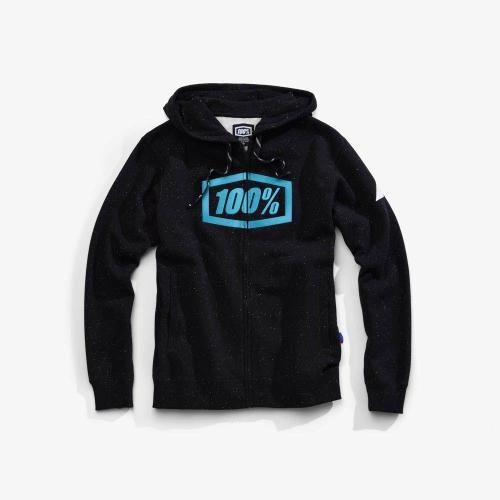 100% - 100% Syndicate Zip Hoody - 36017-193-10 - Hyperloop Black - Small