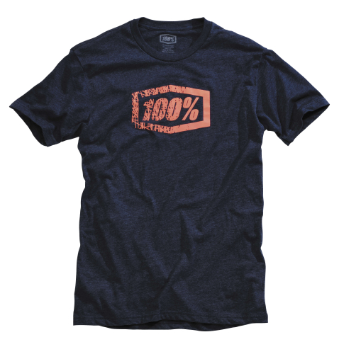 100% - 100% Scratch T-Shirt - 32067-015-10 - Navy - Small