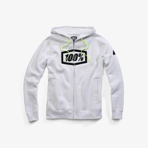 100% - 100% Syndicate Zip Hoody - 36017-000-10 - White - Small