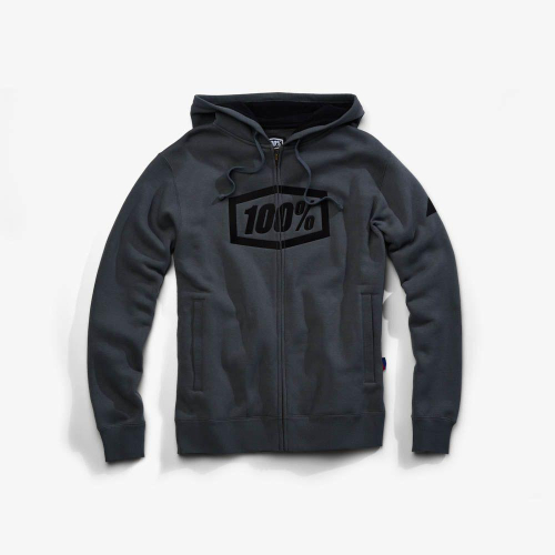 100% - 100% Syndicate Zip Hoody - 36017-245-10 - Steel Gray - Small