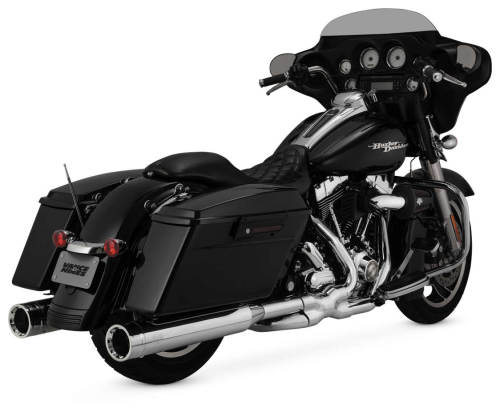 Vance & Hines - Vance & Hines Power Duals CTR Exhaust System - Chrome - 16894