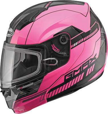 G-Max - G-Max MD04 Quadrant Snow Helmet - G2041404 TC-14 - Hi-Vis Pink/Black - Small