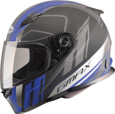 G-Max - G-Max FF49 Rogue Helmet - G7493216 F.TC-2 - Flat White/Blue - Large