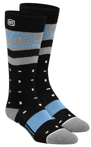 100% - 100% Womens Socks - 2420101201 - Groove Black/Blue - OSFM