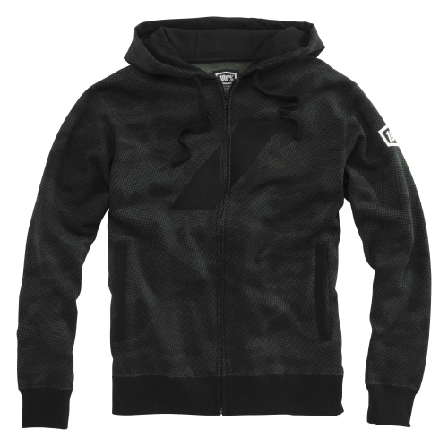 100% - 100% Fleece Zip Hoodie - 3601606410 - Brigade Camo - Small