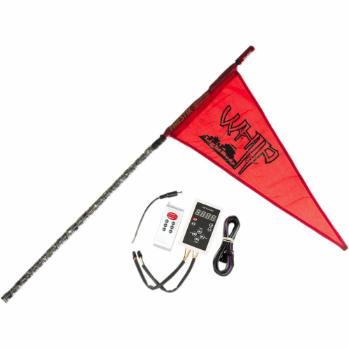 Whip-It - Whip-It Deluxe RF Light Rod Whip - 7ft. - Black - 36-2108DE