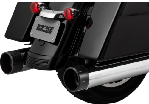 Vance & Hines - Vance & Hines Oversized 450 Raider Slip-Ons - Chrome/Black - 16670