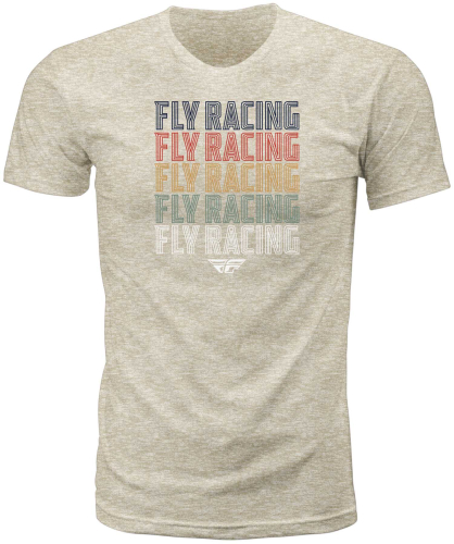 Fly Racing - Fly Racing Fly Nostalgia Tee - 352-06452X - Cream Heather - 2XL